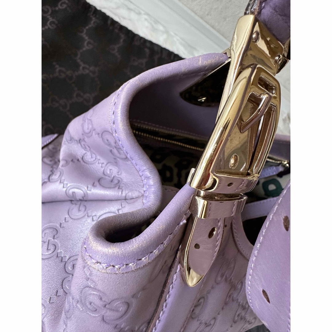 Gucci(グッチ)のGUCCI ショルダーバッグ　パープル　ハンドバッグ　紫　グッチ レディースのバッグ(ハンドバッグ)の商品写真