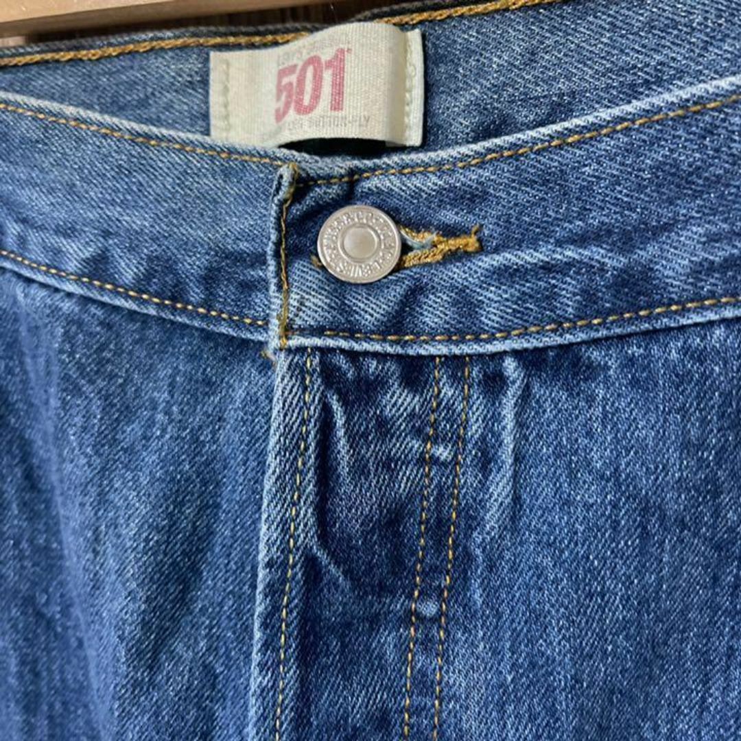 Levi's(リーバイス)のリーバイス 2XL 501 デニム ロゴ ゆるダボ パンツ USA古着 90s メンズのパンツ(デニム/ジーンズ)の商品写真