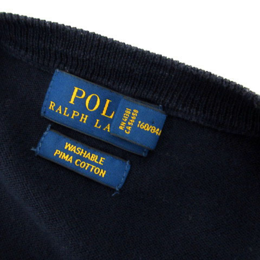 POLO RALPH LAUREN(ポロラルフローレン)のPOLO RALPH LAUREN カーディガン  ポニー コットン 紺 SP レディースのトップス(カーディガン)の商品写真