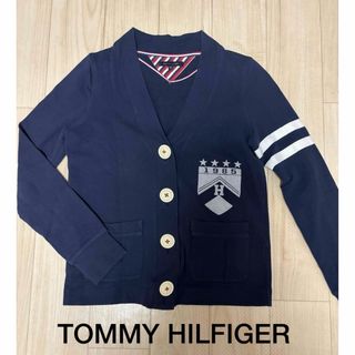 トミーヒルフィガー(TOMMY HILFIGER)の100.TOMMY HILFIGER.スウェットカーディガン.ネイビー(カーディガン)