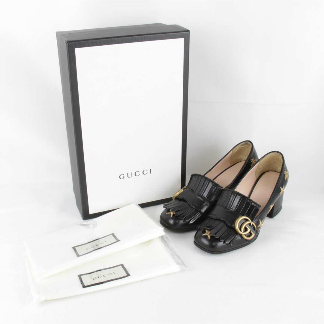 Gucci(グッチ)の『USED』 GUCCI グッチ パンプス レザー ブラック【中古】 レディースの靴/シューズ(ハイヒール/パンプス)の商品写真