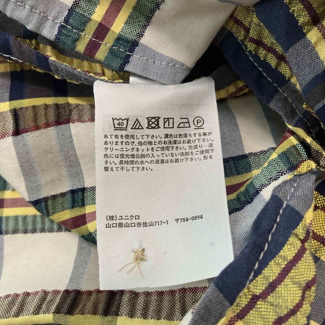 UNIQLO(ユニクロ)のUNIQLO ユニクロ　JWアンダーソン　 レディース　チェックシャツ　Sサイズ レディースのトップス(シャツ/ブラウス(長袖/七分))の商品写真