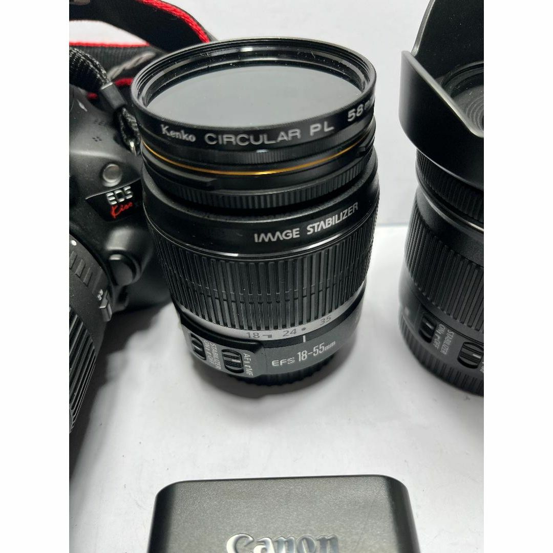 キャノンEOS　kiss X7 18-200mm 10-18mm 18-55mm スマホ/家電/カメラのカメラ(デジタル一眼)の商品写真
