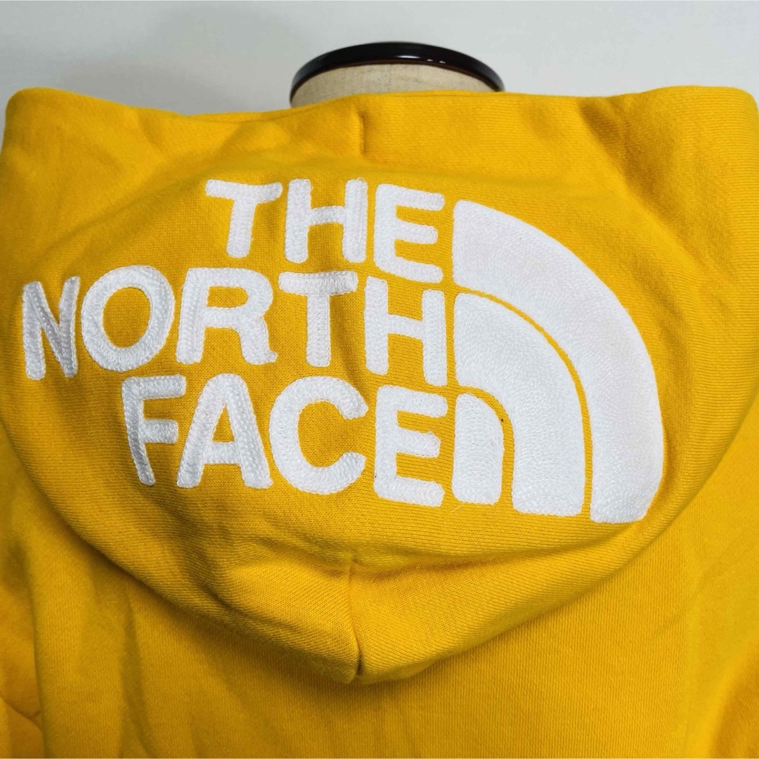 THE NORTH FACE(ザノースフェイス)のTHE NORTH FACE ジップパーカー◎希少カラーデカロゴ イエロー×白 メンズのトップス(パーカー)の商品写真