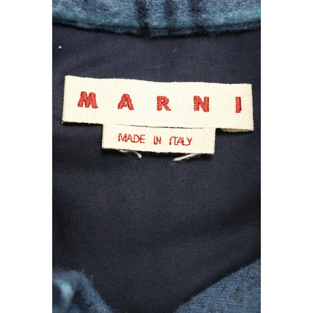 Marni(マルニ)のマルニ  CUMU0212A2 ポリエステルアクリルウールパイルチェック長袖シャツ メンズ 48 メンズのトップス(シャツ)の商品写真