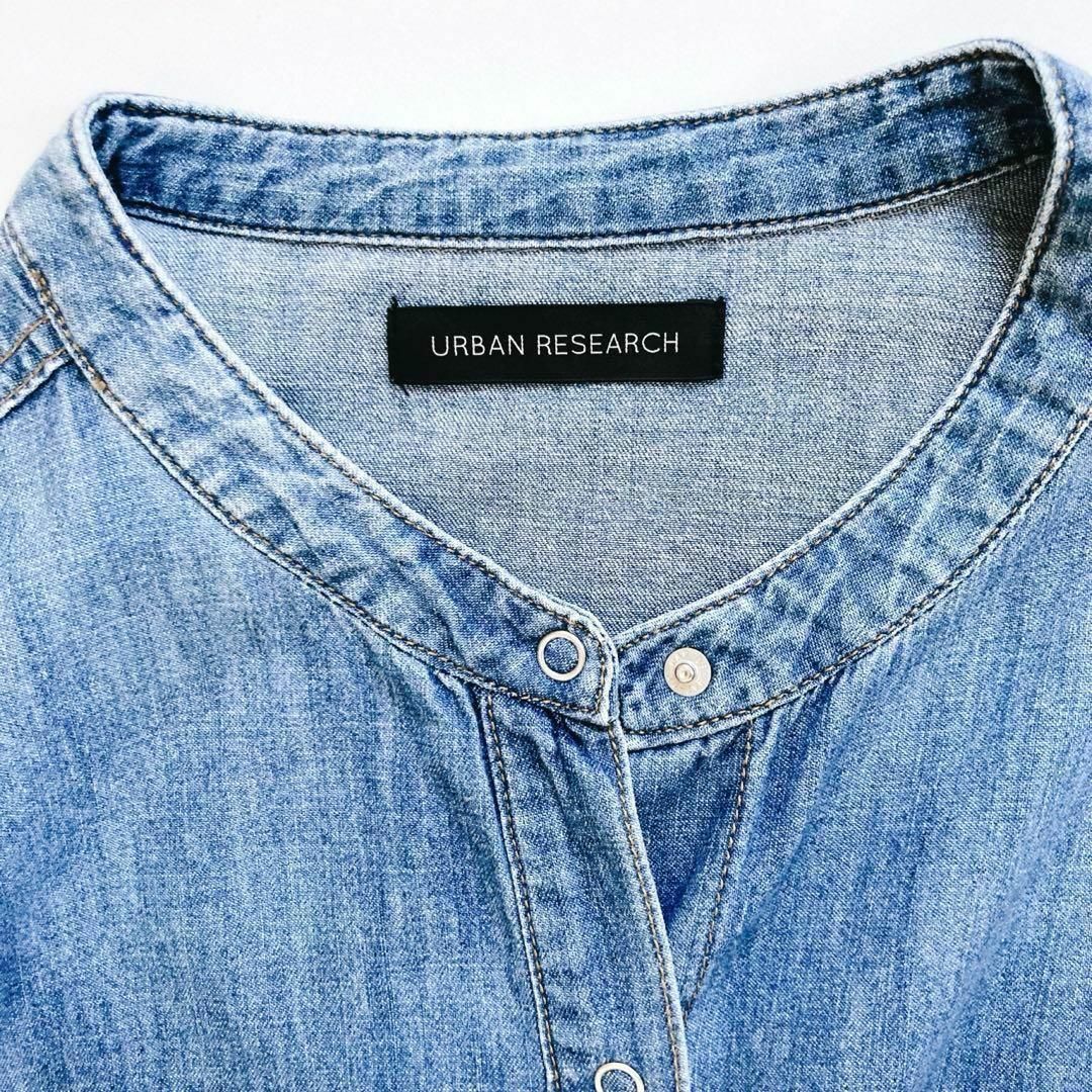 URBAN RESEARCH(アーバンリサーチ)の美品 アーバンリサーチ デニムオーバーシャツワンピース レディースのワンピース(ロングワンピース/マキシワンピース)の商品写真