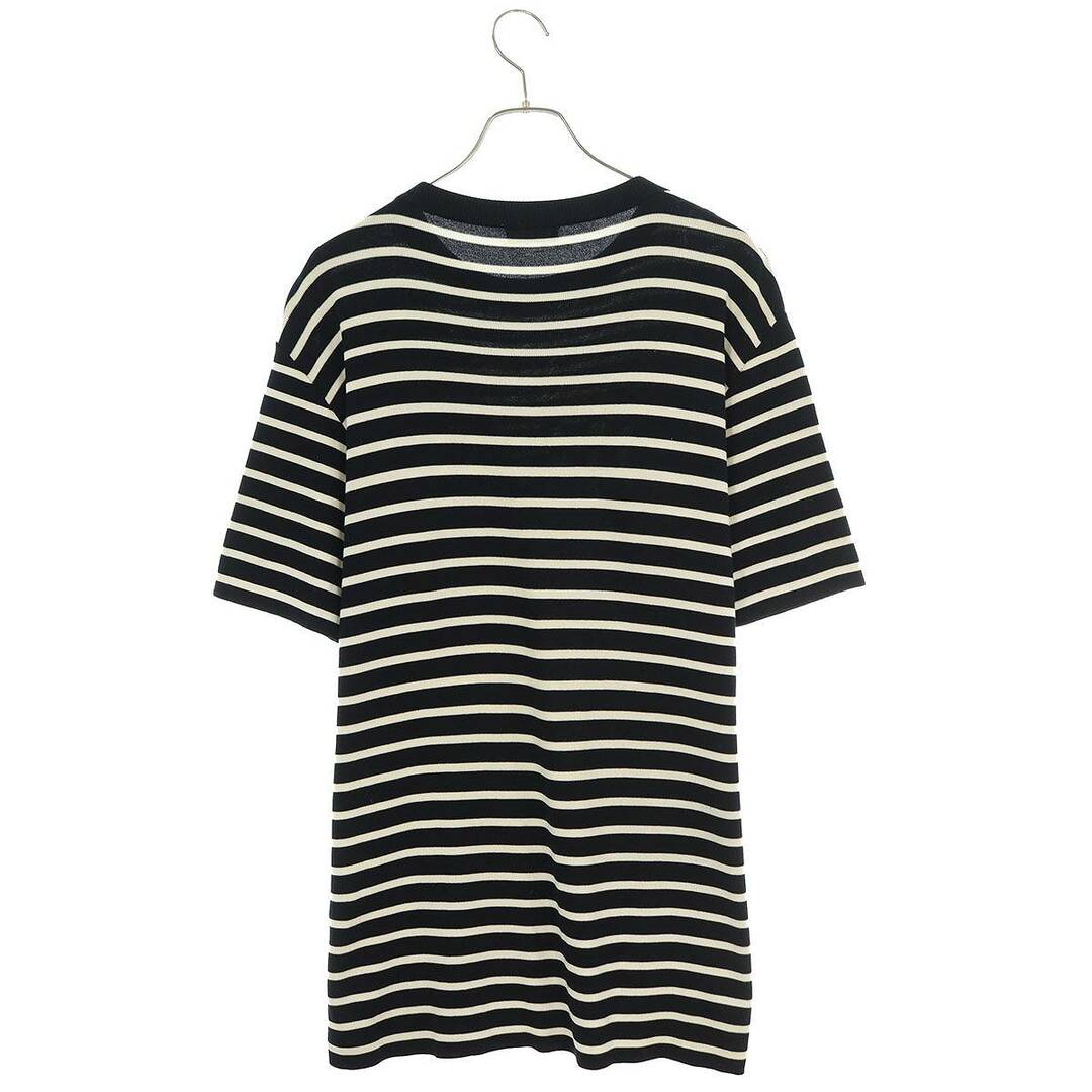 Dior(ディオール)のディオール  21SS  183M647AT234 ロゴジャガードボーダーニットTシャツ メンズ S メンズのトップス(Tシャツ/カットソー(半袖/袖なし))の商品写真