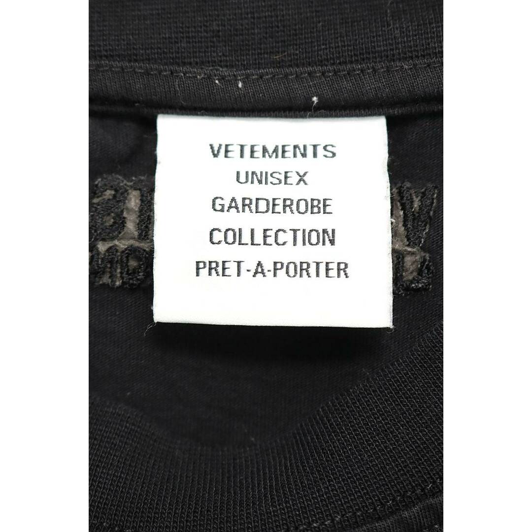 VETEMENTS(ヴェトモン)のヴェトモン  22SS  UE52TR120X ロゴプリントバーコードタグTシャツ メンズ S メンズのトップス(Tシャツ/カットソー(半袖/袖なし))の商品写真