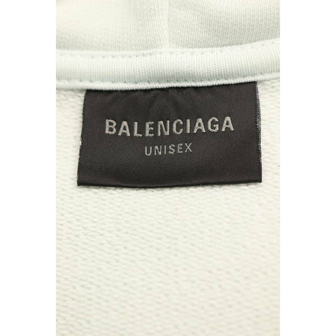 Balenciaga(バレンシアガ)のバレンシアガ  24SS  770939 TQVK1 ヴィンテージ加工グラフィックジップアップパーカー メンズ S メンズのトップス(パーカー)の商品写真