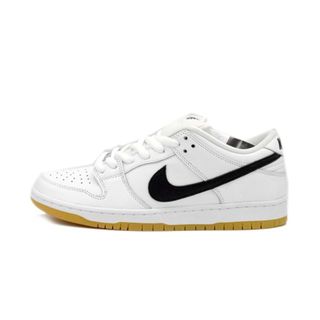 ナイキ(NIKE)のナイキ NIKE ■ 【 SB DUNK LOW PRO White Black White Gum Light Brown CD2563 101 】 SB ダンク ロー プロ ブラック ホワイト ガム ライト ブラウン スニーカー　h0734(スニーカー)