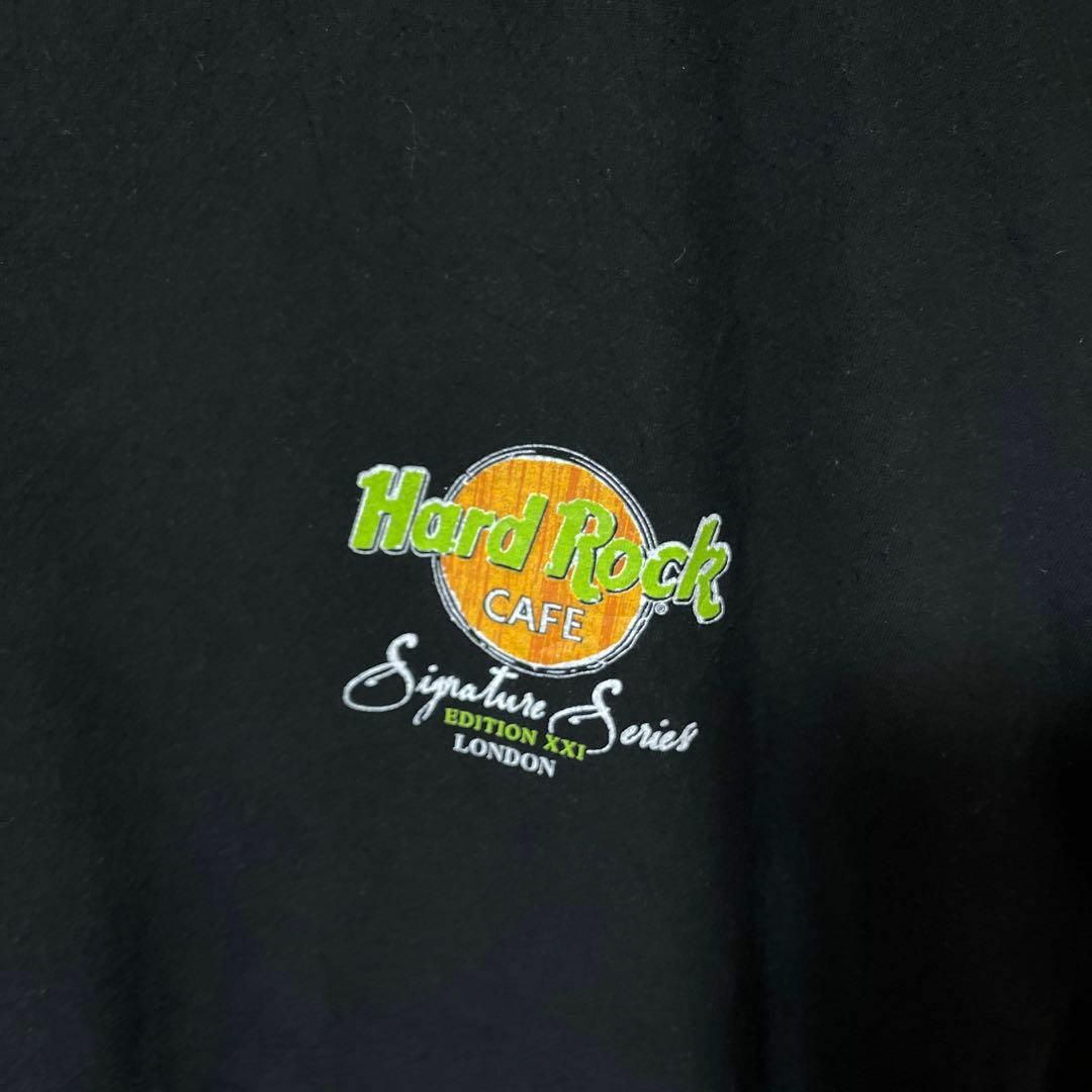 ハードロックカフェ プリント ロック ブラック 2XL メンズ 古着 Tシャツ メンズのトップス(Tシャツ/カットソー(半袖/袖なし))の商品写真