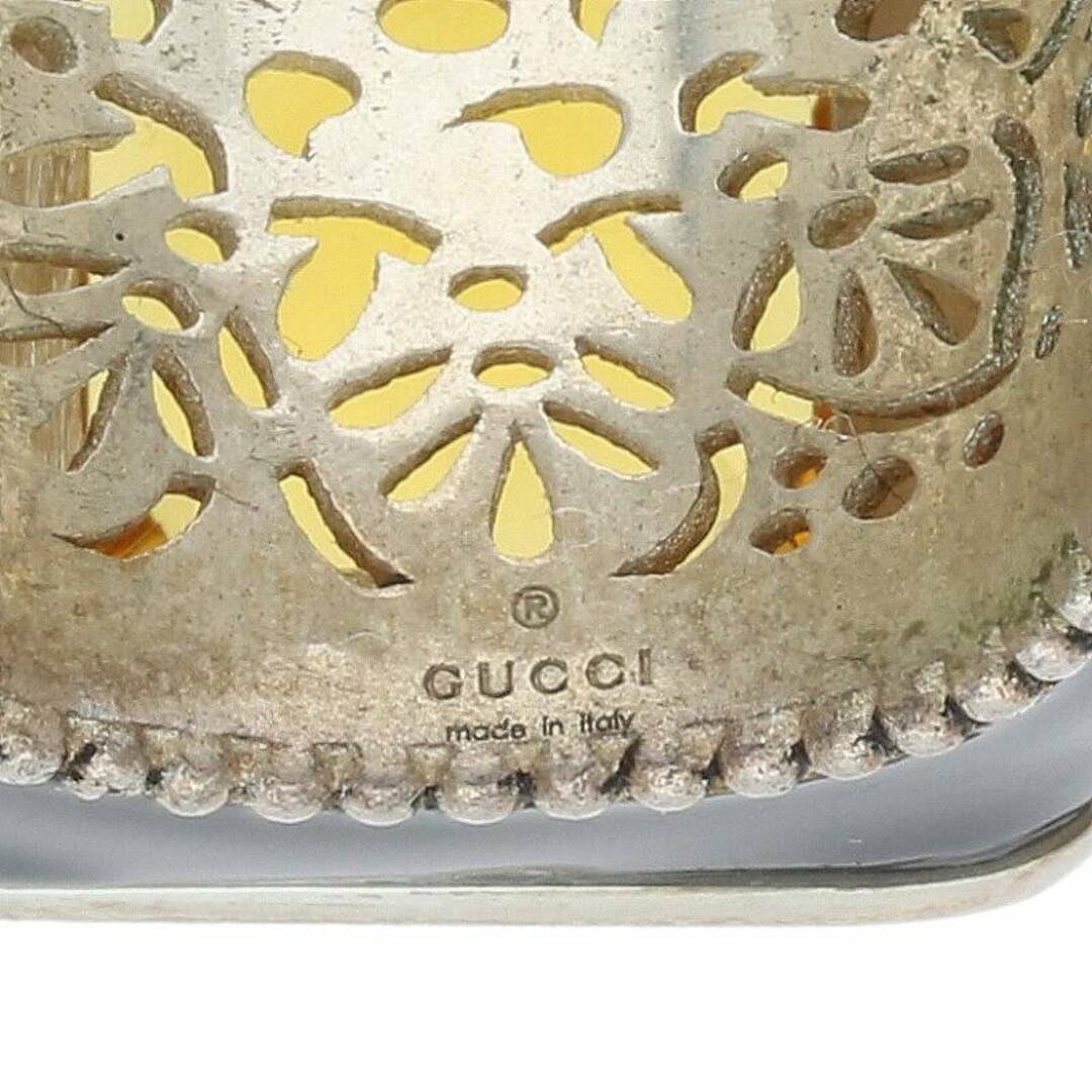 Gucci(グッチ)のグッチ  クリスタルディティール GGロゴシグネットリング メンズ 13号 メンズのアクセサリー(リング(指輪))の商品写真