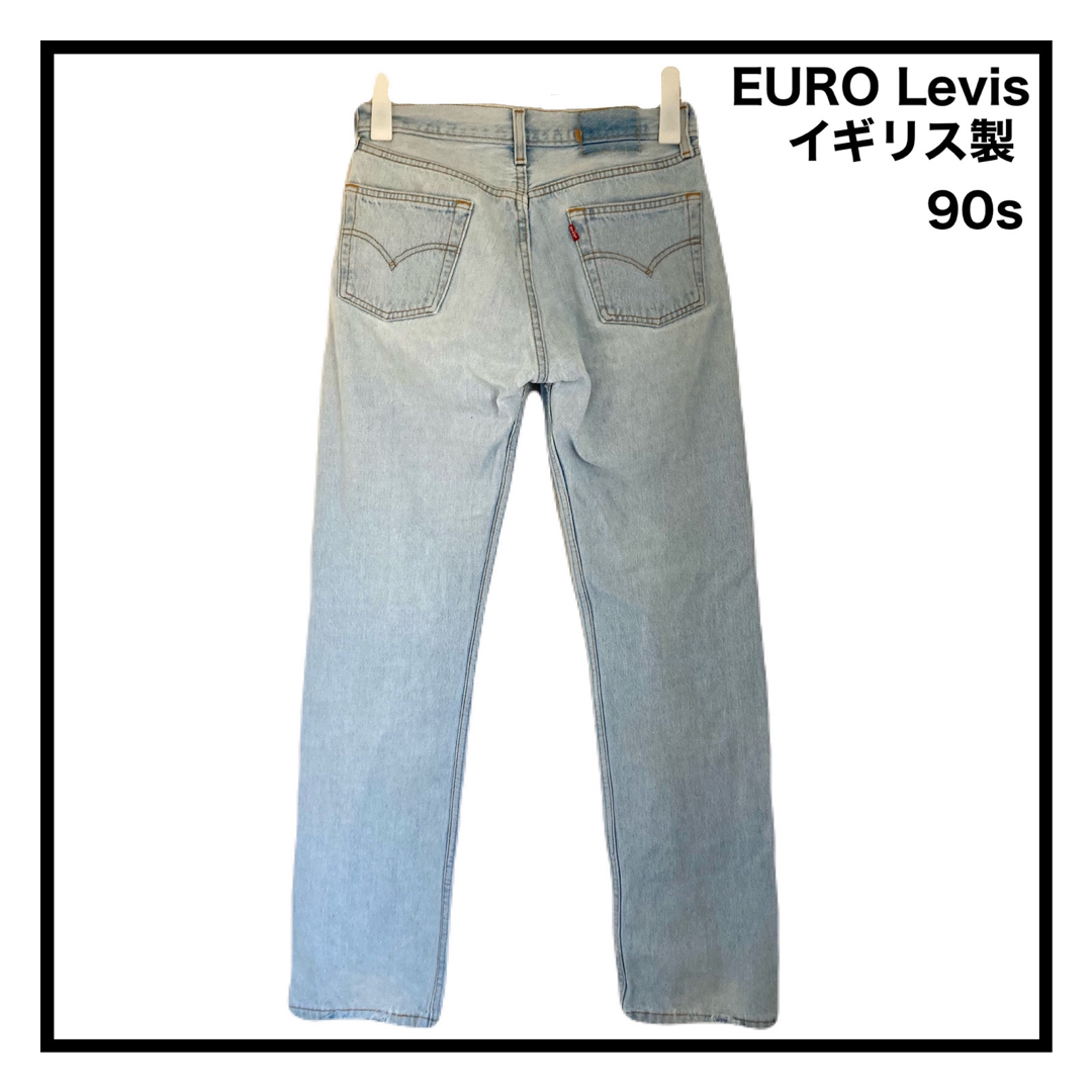 Levi's(リーバイス)の90s　リーバイス501　ユーロヴィンテージ　イギリス製　デニムパンツ　ダメージ メンズのパンツ(デニム/ジーンズ)の商品写真