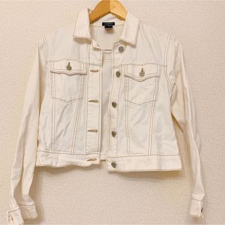 ギャップ(GAP)のGAP デニムジャケット　白　S XS(Gジャン/デニムジャケット)