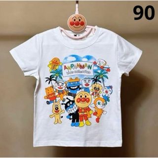 【新品】アンパンマン　子供Tシャツ　半袖　90(Tシャツ/カットソー)