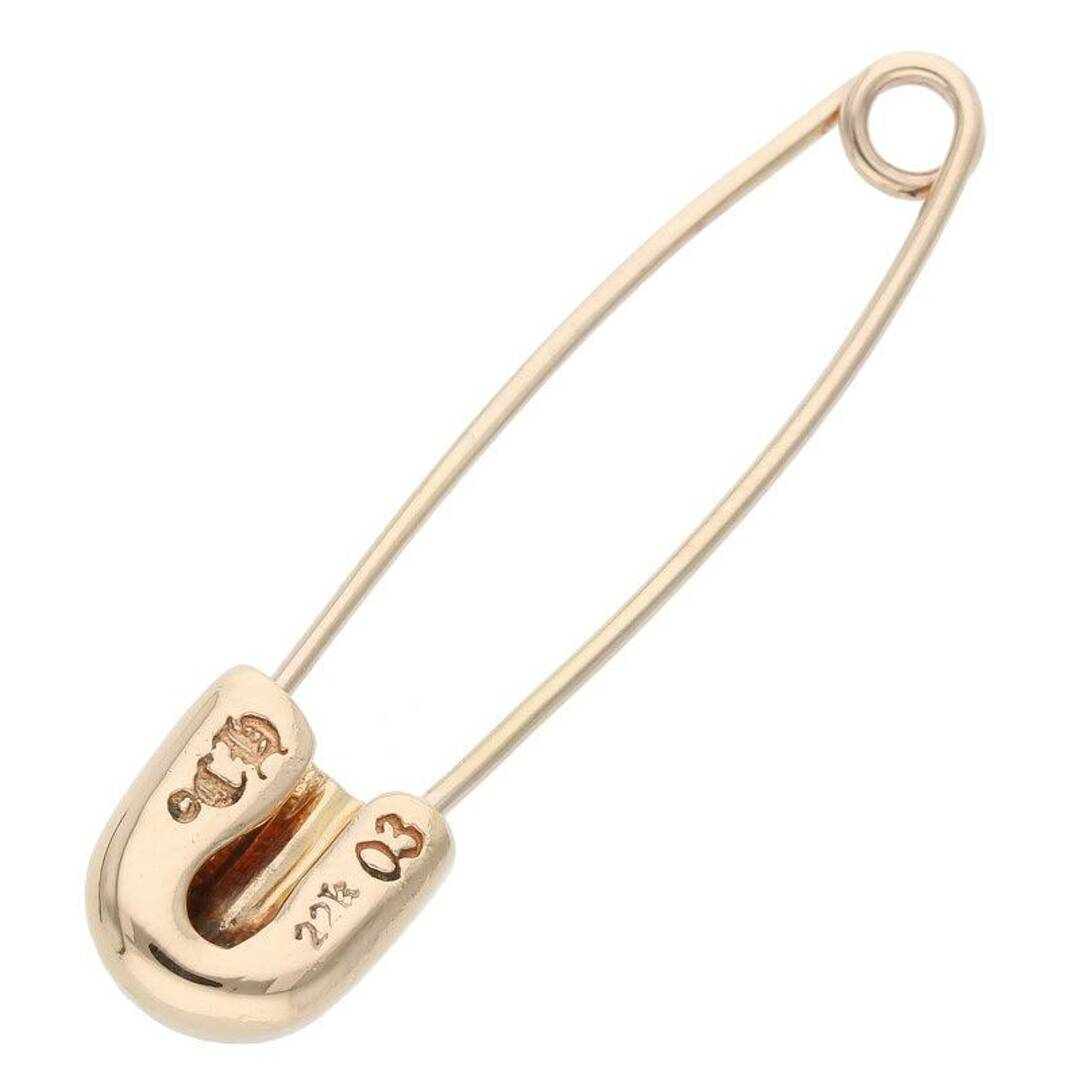 Chrome Hearts(クロムハーツ)のクロムハーツ  22K SAFETY PIN S 1DIA/22Kスモールセーフティピン 1ダイヤ/ゴールドネックレストップ メンズ メンズのアクセサリー(ネックレス)の商品写真