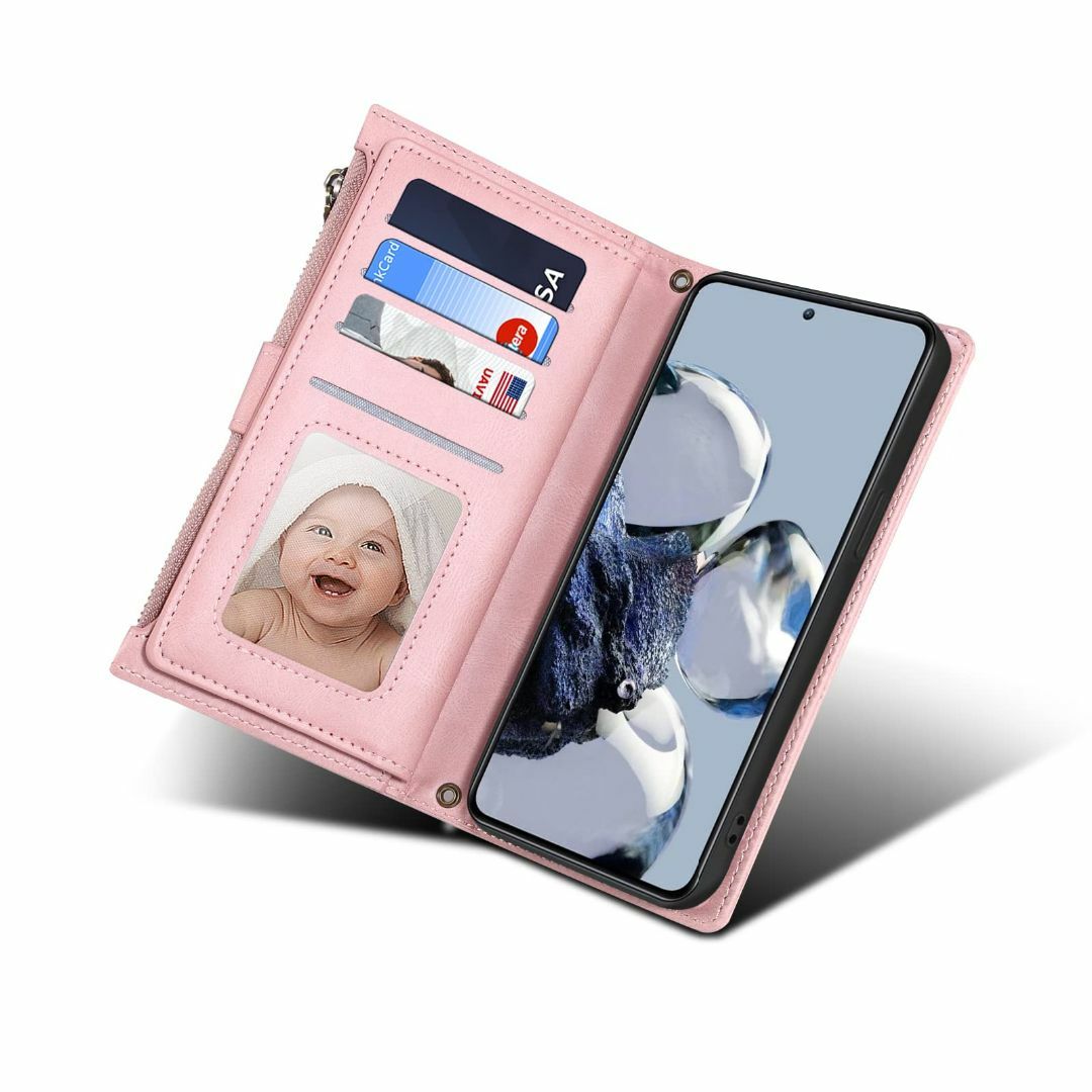 【色:ピンク】【Strap Series 財布型】Xiaomi 12T Pro  スマホ/家電/カメラのスマホアクセサリー(その他)の商品写真