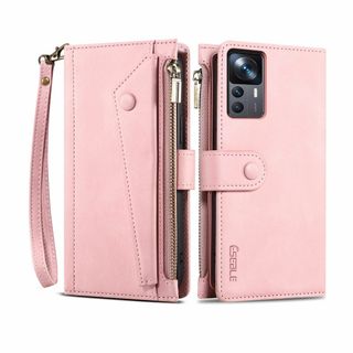 【色:ピンク】【Strap Series 財布型】Xiaomi 12T Pro (その他)