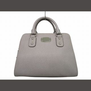 マイケルコース(Michael Kors)のマイケルコース レザー ハンドバッグ シルバー金具 グレー ■GY14(ハンドバッグ)