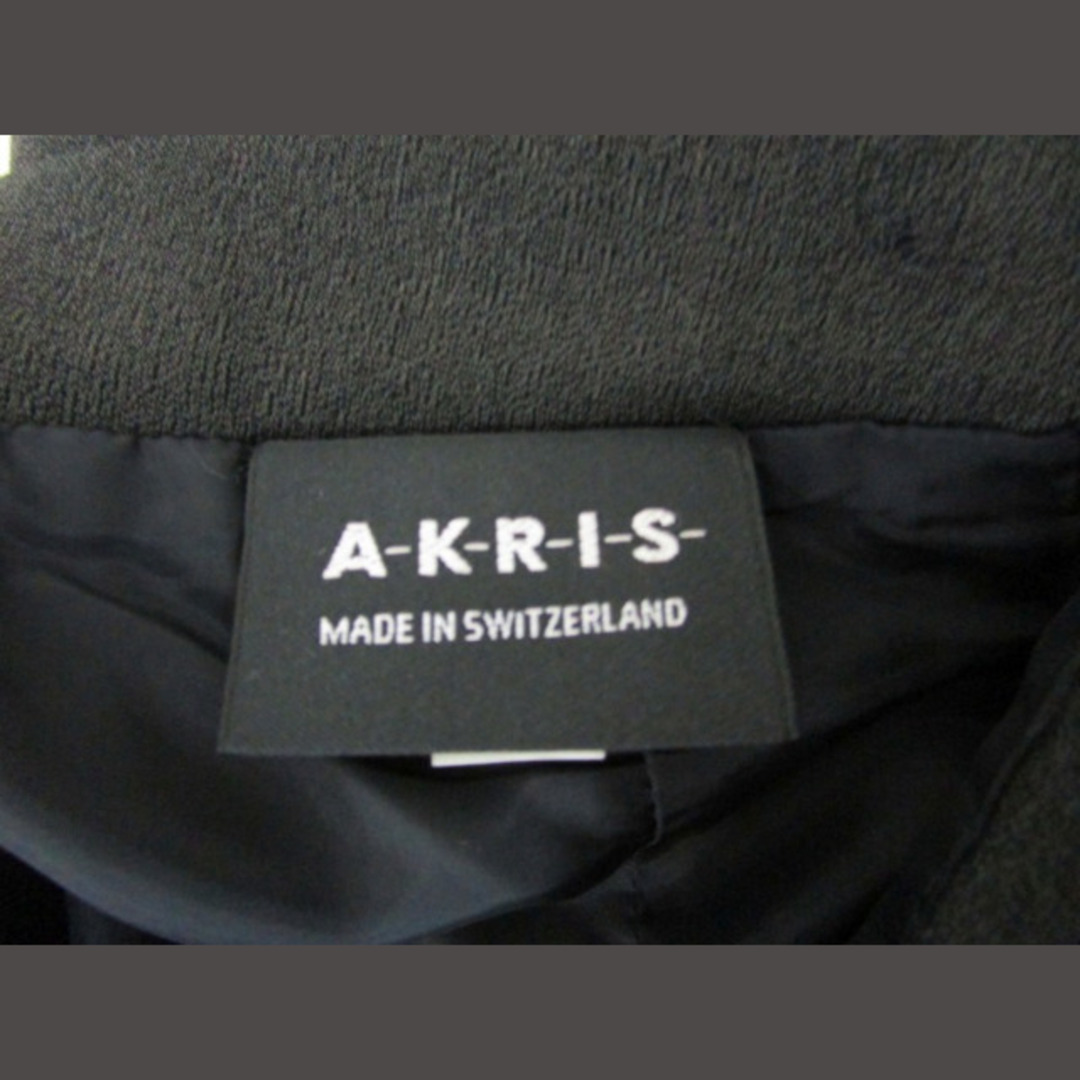 AKRIS(アクリス)のアクリス AKRIS ウール ひざ丈 タイトスカート 黒 US6 ■WY レディースのスカート(ひざ丈スカート)の商品写真