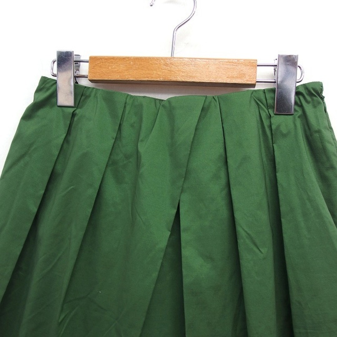 コラージュ ガリャルダガランテ タック フレアスカート ひざ丈 無地 綿混 38 レディースのスカート(ひざ丈スカート)の商品写真