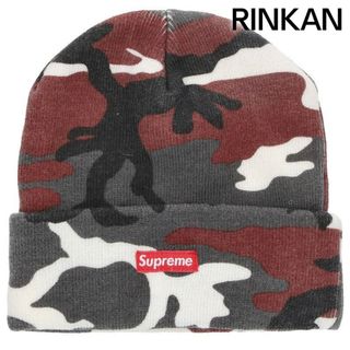 シュプリーム(Supreme)のシュプリーム  13AW  Printed Camo Beanie カモフラ柄スモールボックスロゴビーニー メンズ(ニット帽/ビーニー)