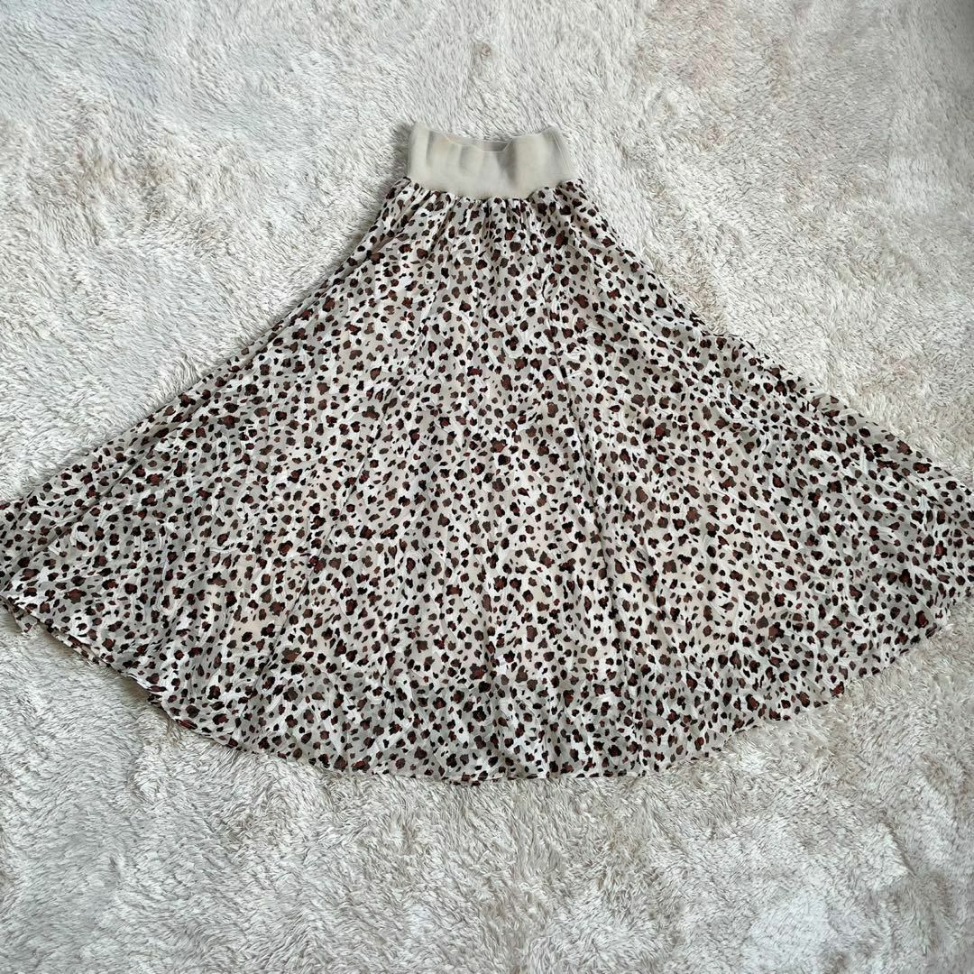 フェンネル　ニュアンスパターンフレアスカート レディースのスカート(ロングスカート)の商品写真