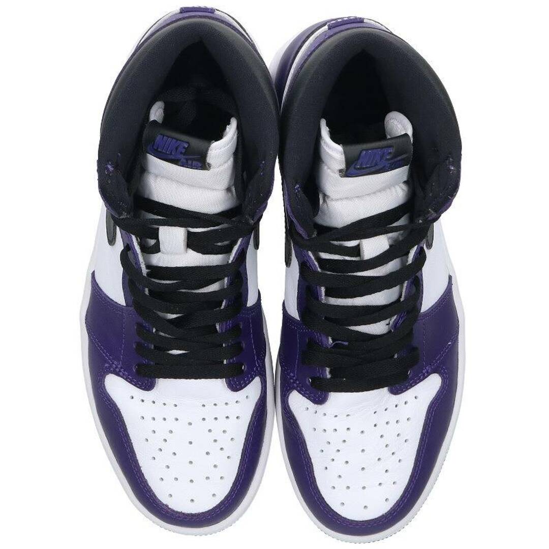 NIKE(ナイキ)のナイキ  AIR JORDAN 1 RETRO HIGH OG COURT PURPLE 555088-500 エア ジョーダン1レトロハイオージーコートパープルスニーカー メンズ 27.5cm メンズの靴/シューズ(スニーカー)の商品写真