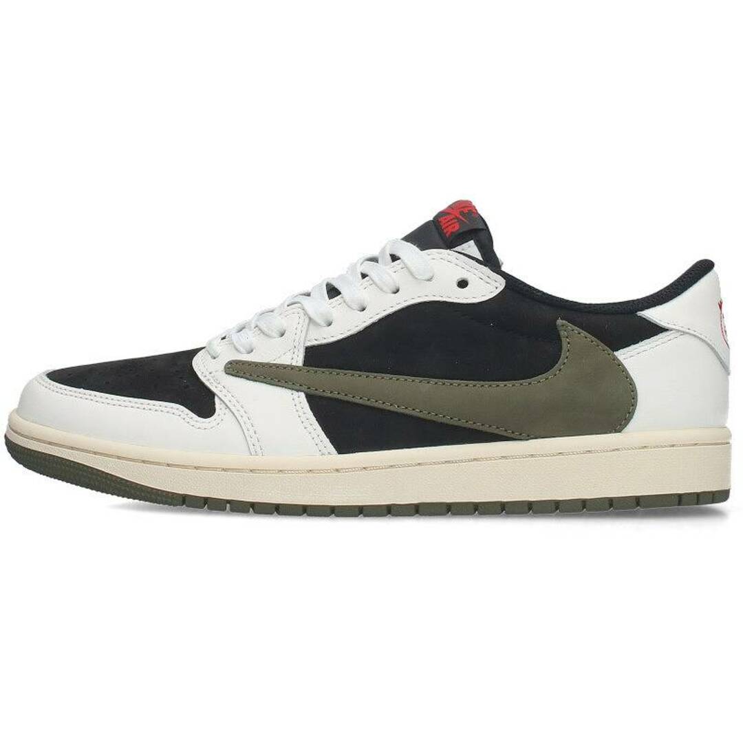 NIKE(ナイキ)のナイキ ×トラビススコット Travis Scott  WMNS AIR JORDAN 1 LOW OG OLIVE DZ4137-106 ウィメンズエアジョーダン1オリーブスニーカー メンズ 26.5cm メンズの靴/シューズ(スニーカー)の商品写真