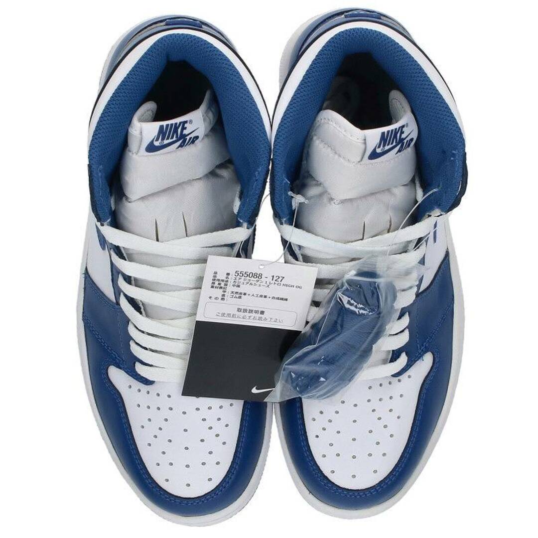 NIKE(ナイキ)のナイキ  AIR JORDAN 1 RETRO HIGH OG STORM BLUE 555088-127 エア ジョーダン1レトロハイオージーストームブルースニーカー メンズ 26cm メンズの靴/シューズ(スニーカー)の商品写真