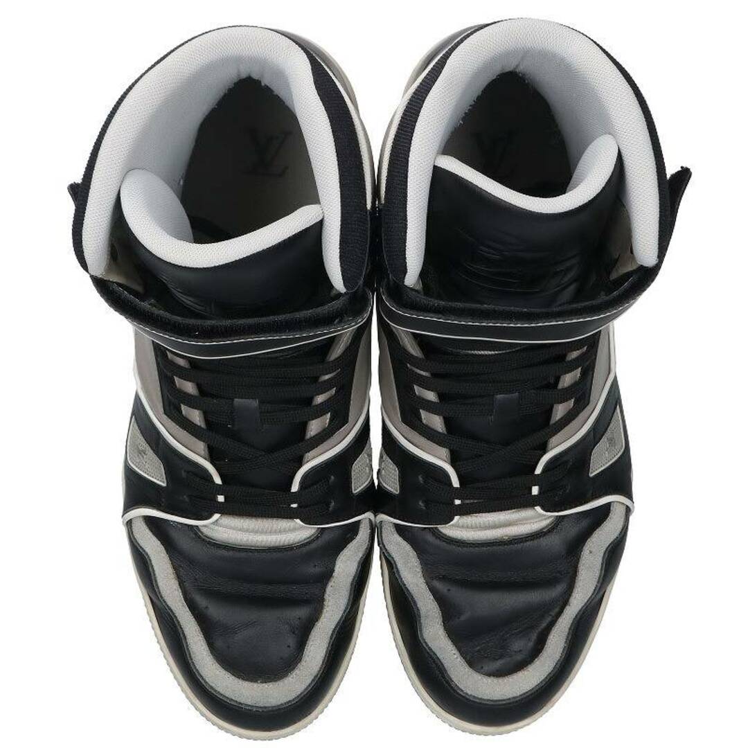 LOUIS VUITTON(ルイヴィトン)のルイヴィトン  LVトレイナー・ライン モノグラムハイカットレザースニーカー メンズ 9.5 メンズの靴/シューズ(スニーカー)の商品写真