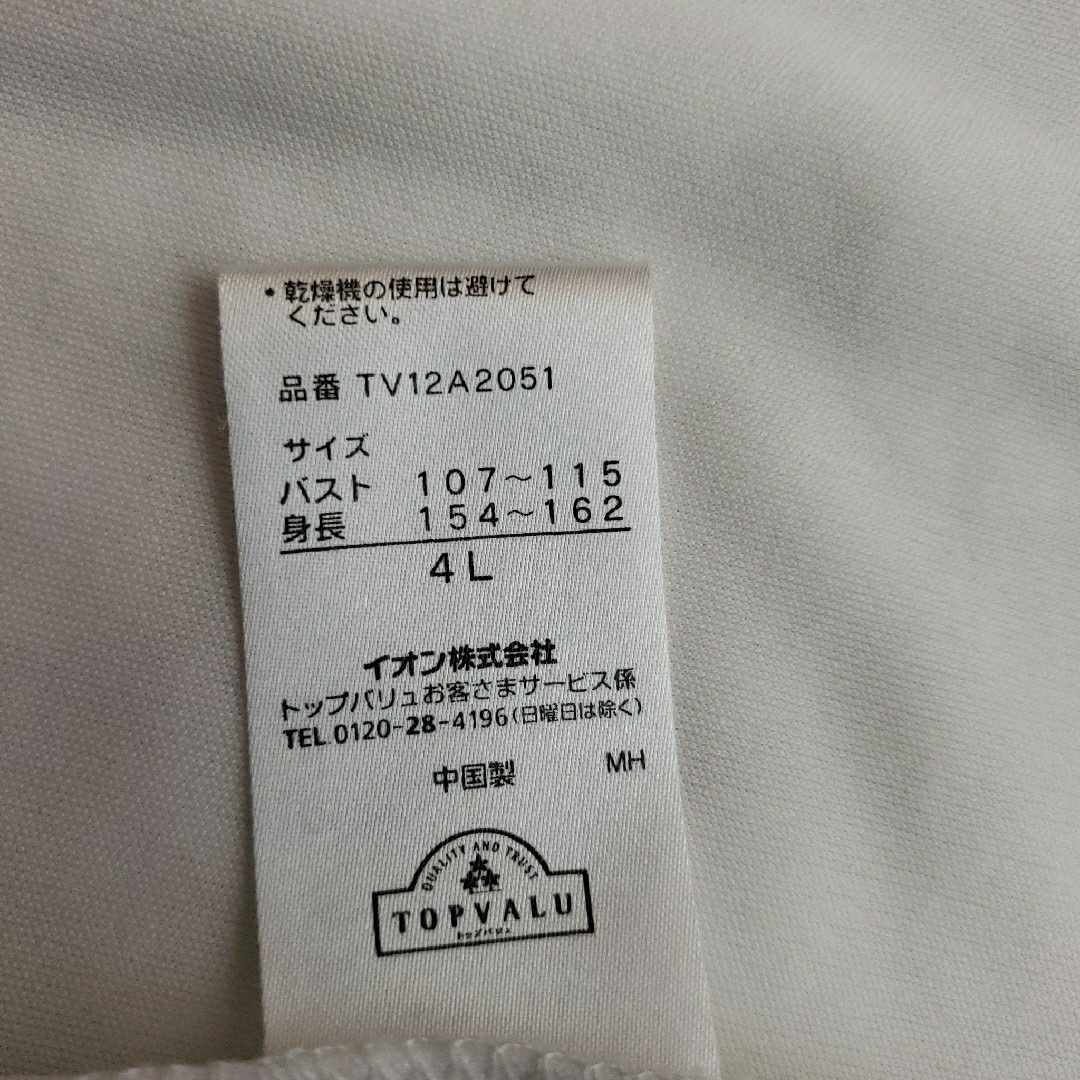 スクエアネックオーガンジーレイヤードトップスカットソー/サイズ4L レディースのトップス(カットソー(半袖/袖なし))の商品写真