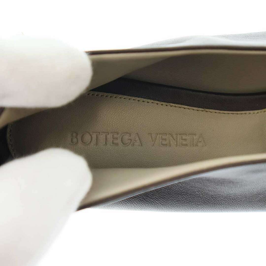 Bottega Veneta(ボッテガヴェネタ)のBOTTEGA VENETA ボッテガヴェネタ NAPPA レザーフラットパンプス 608872 ブラウン 38 レディースの靴/シューズ(ハイヒール/パンプス)の商品写真