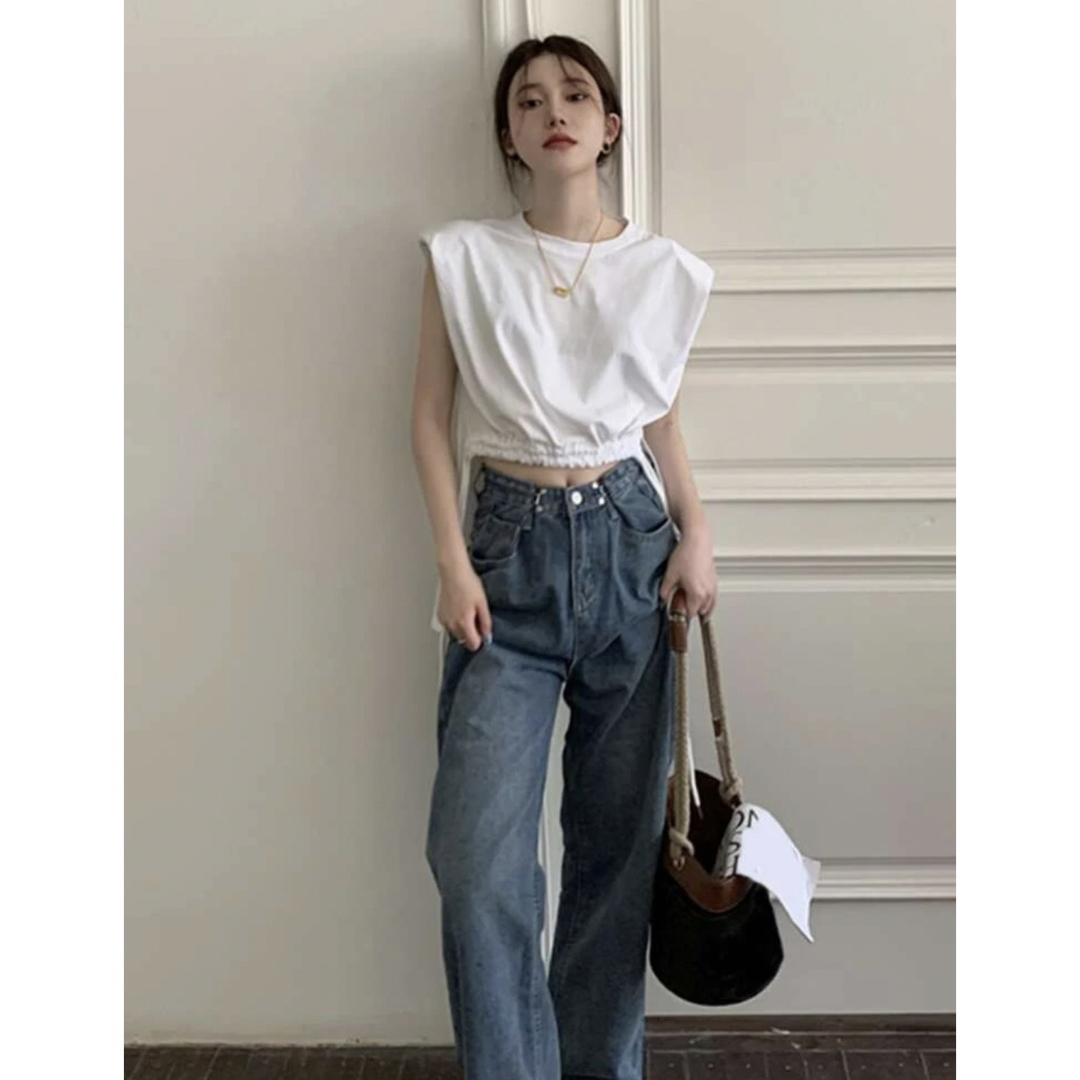 SHEIN(シーイン)のSHEIN ホワイトシャツ URUW レディースのトップス(Tシャツ(長袖/七分))の商品写真