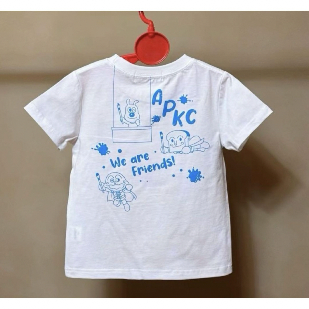 【新品】アンパンマン　バイキンマン　子供Tシャツ　半袖　90 お絵描き キッズ/ベビー/マタニティのキッズ服男の子用(90cm~)(Tシャツ/カットソー)の商品写真