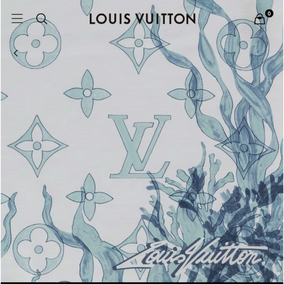 LOUIS VUITTON(ルイヴィトン)のlouis vuitton バンダナ　モノグラム　アクアガーデン メンズのファッション小物(バンダナ/スカーフ)の商品写真