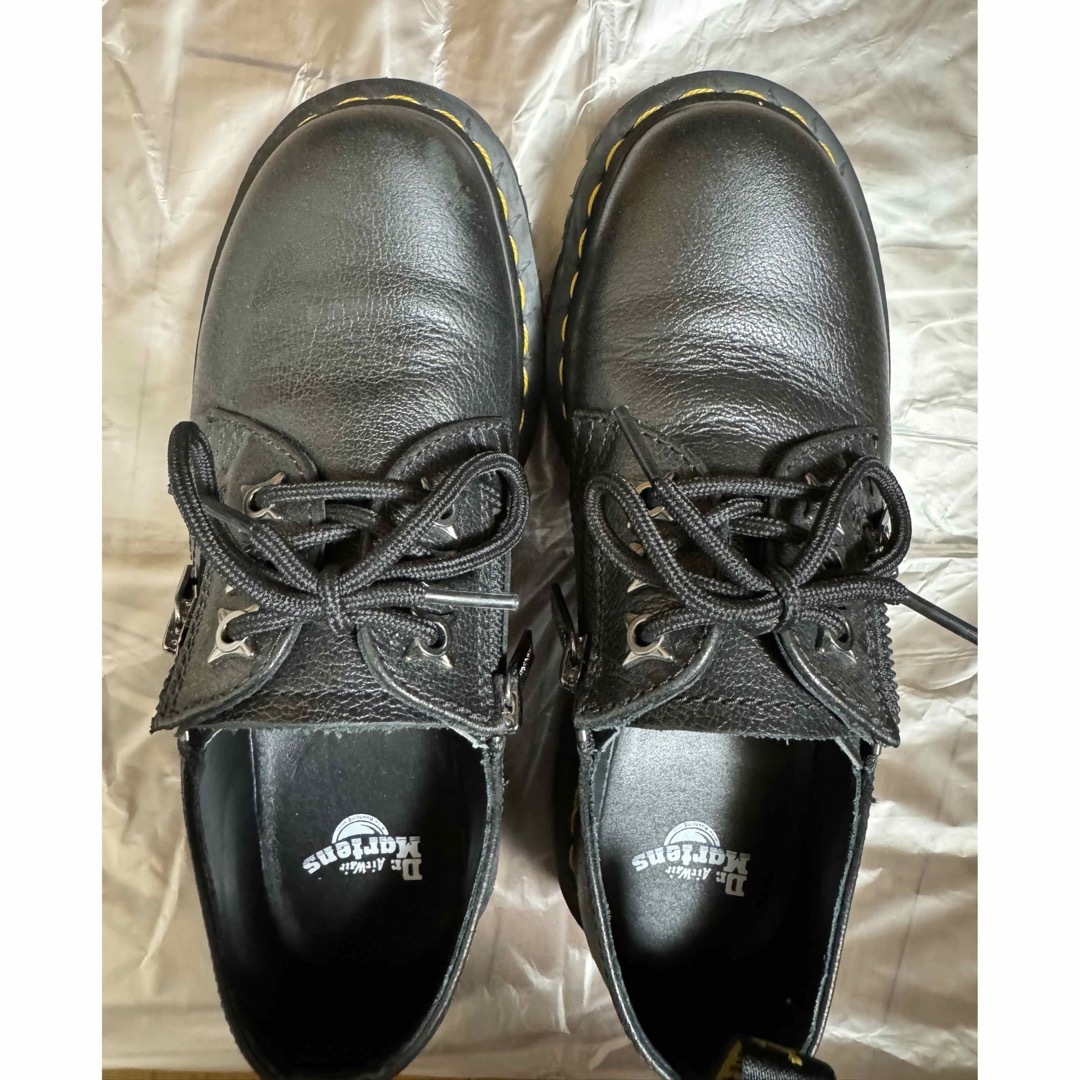 Dr.Martens(ドクターマーチン)のドクターマーチン　38 ローカット　ブーツ　ショート　24.5 黒　ローファー レディースの靴/シューズ(ブーツ)の商品写真