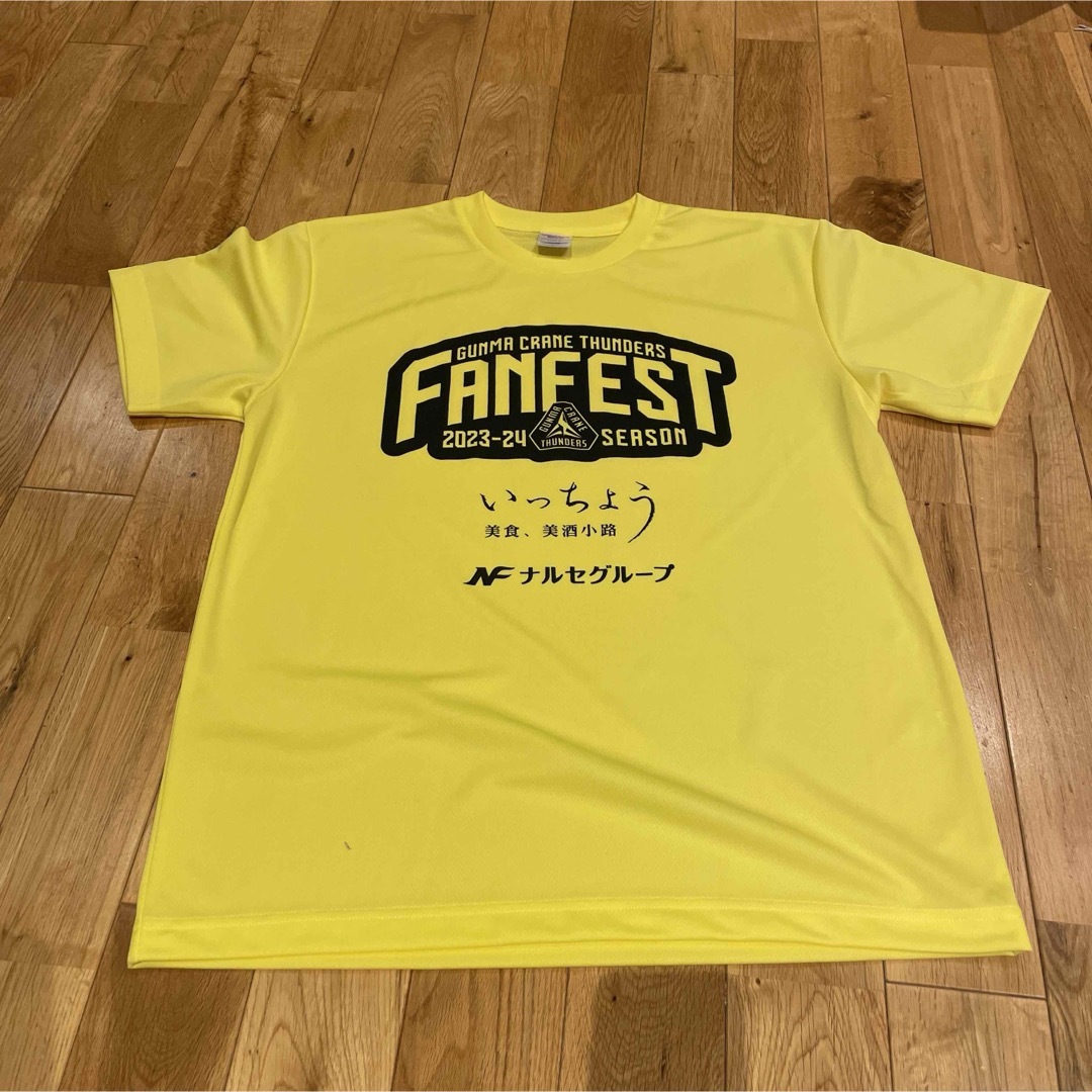 群馬クレインサンダーズ　ファンフェスト　黄団Tシャツ スポーツ/アウトドアのスポーツ/アウトドア その他(バスケットボール)の商品写真