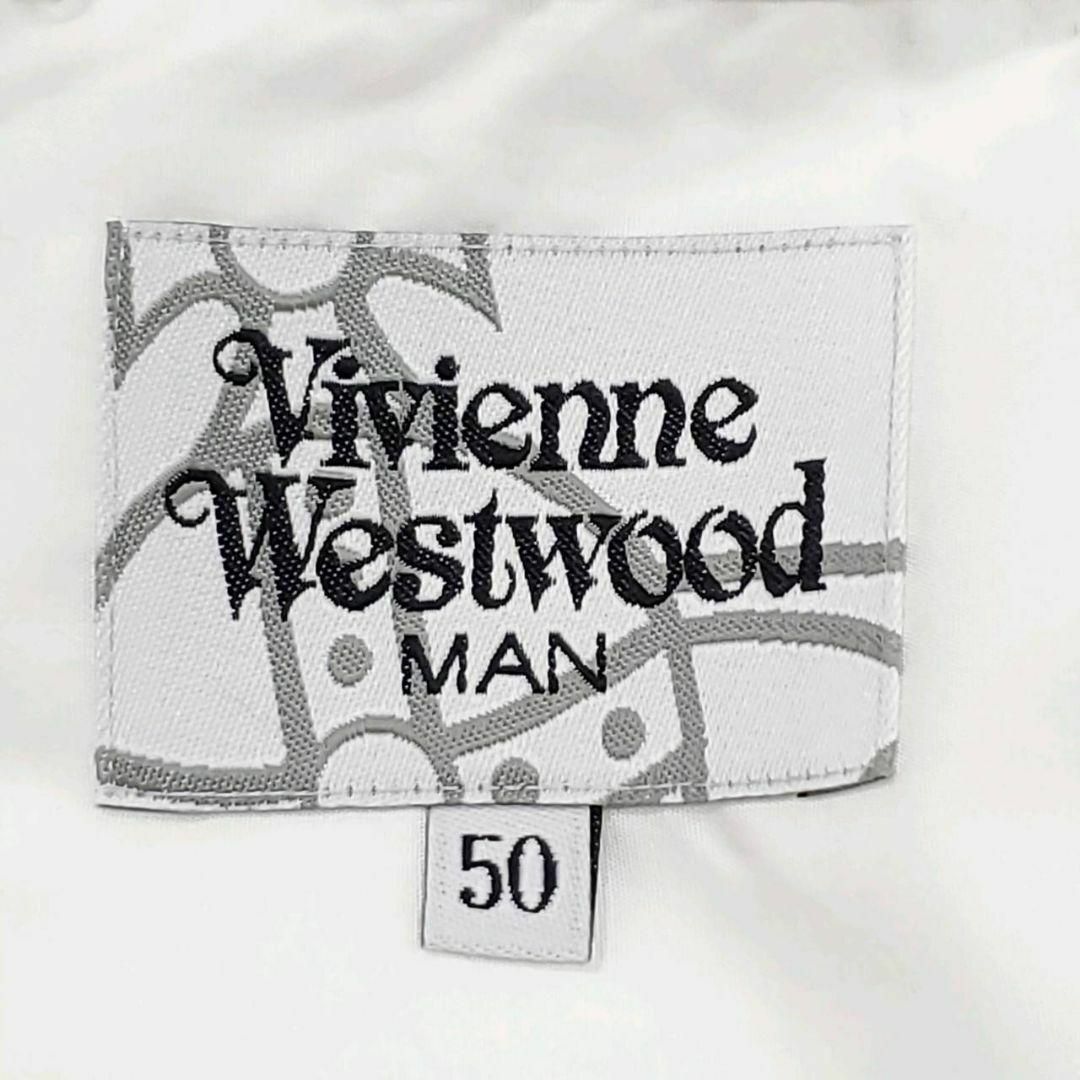 Vivienne Westwood(ヴィヴィアンウエストウッド)の未使用タグ付 XL ヴィヴィアンウエストウッド オーブ ワンポイント シャツ 白 メンズのトップス(シャツ)の商品写真