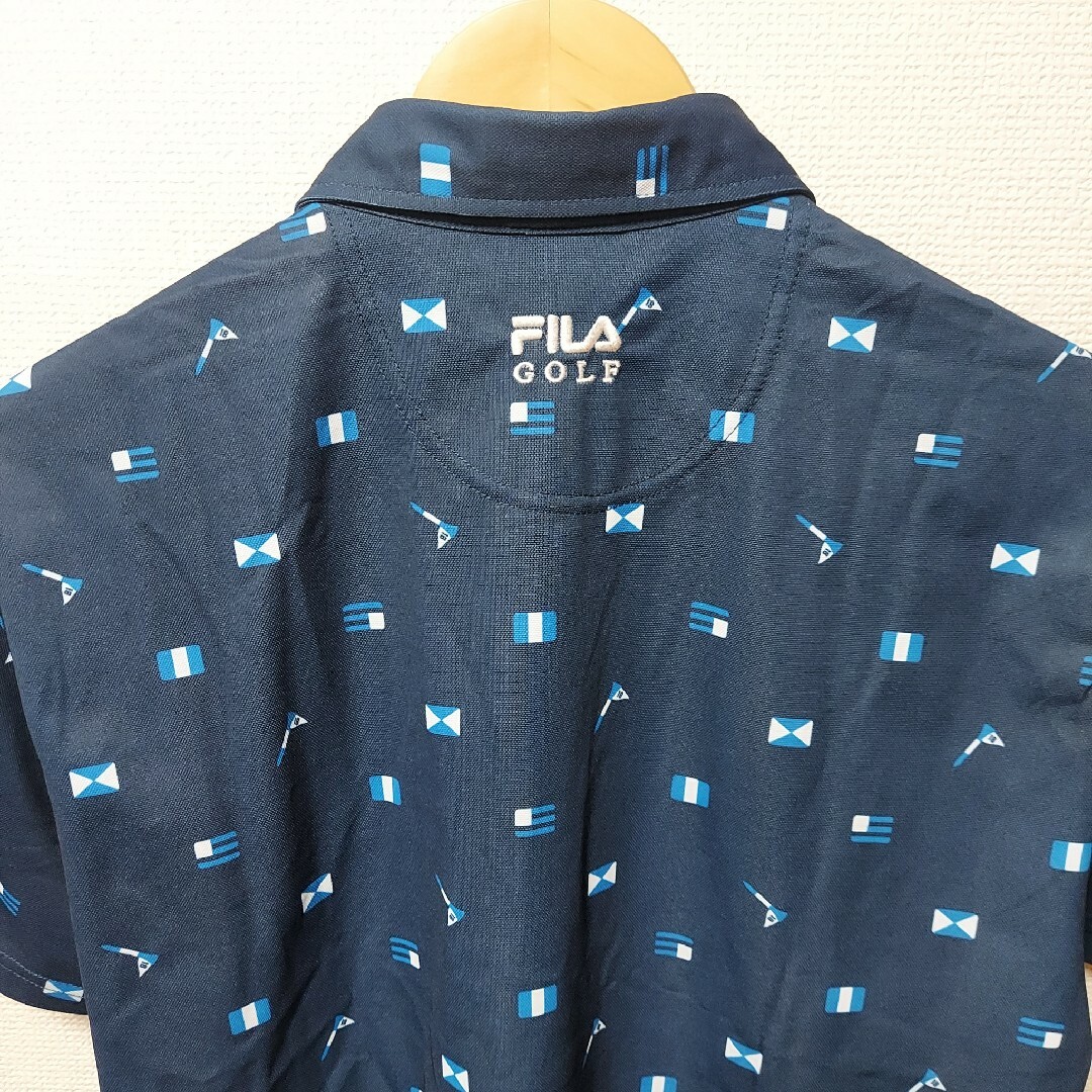 FILA(フィラ)のFILA　フィラ　メンズ　Lサイズ　ゴルフウェア　ポロシャツ　半袖 スポーツ/アウトドアのゴルフ(ウエア)の商品写真