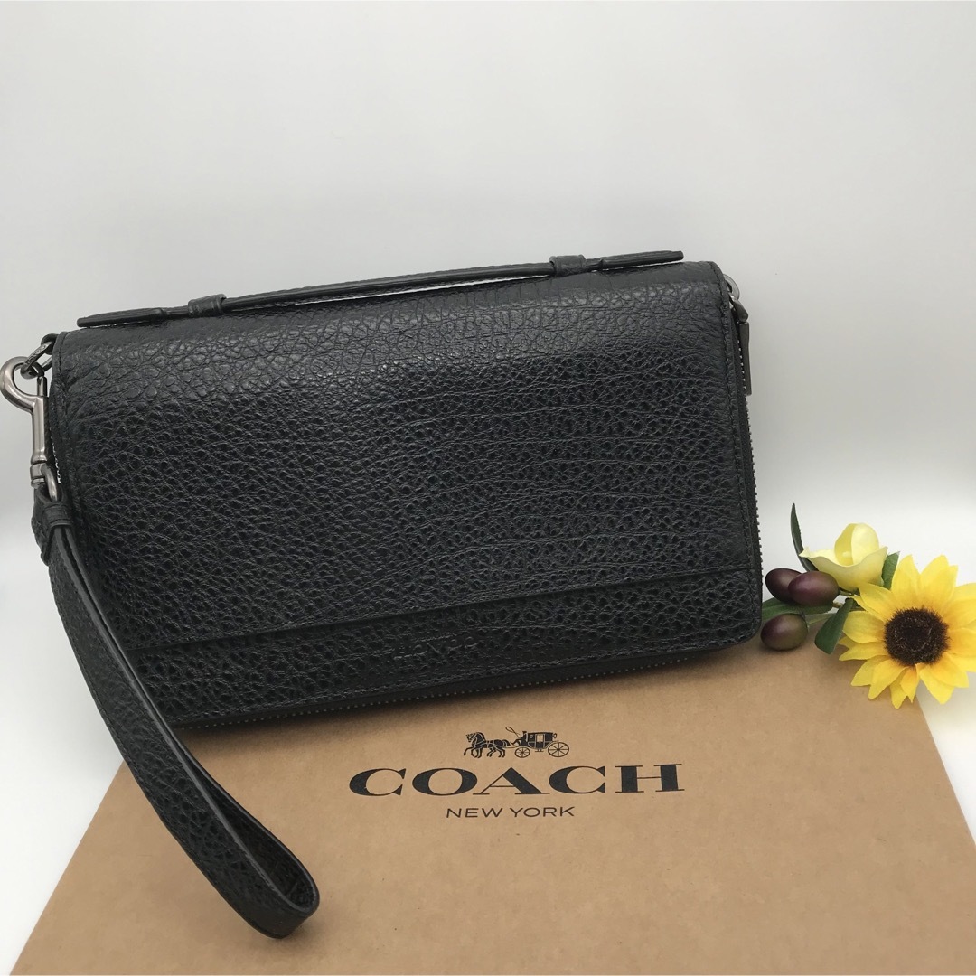 COACH(コーチ)のCOACH 長財布 大人気！ ダブルジップ トラベル オーガナイザー 新品 メンズのファッション小物(長財布)の商品写真