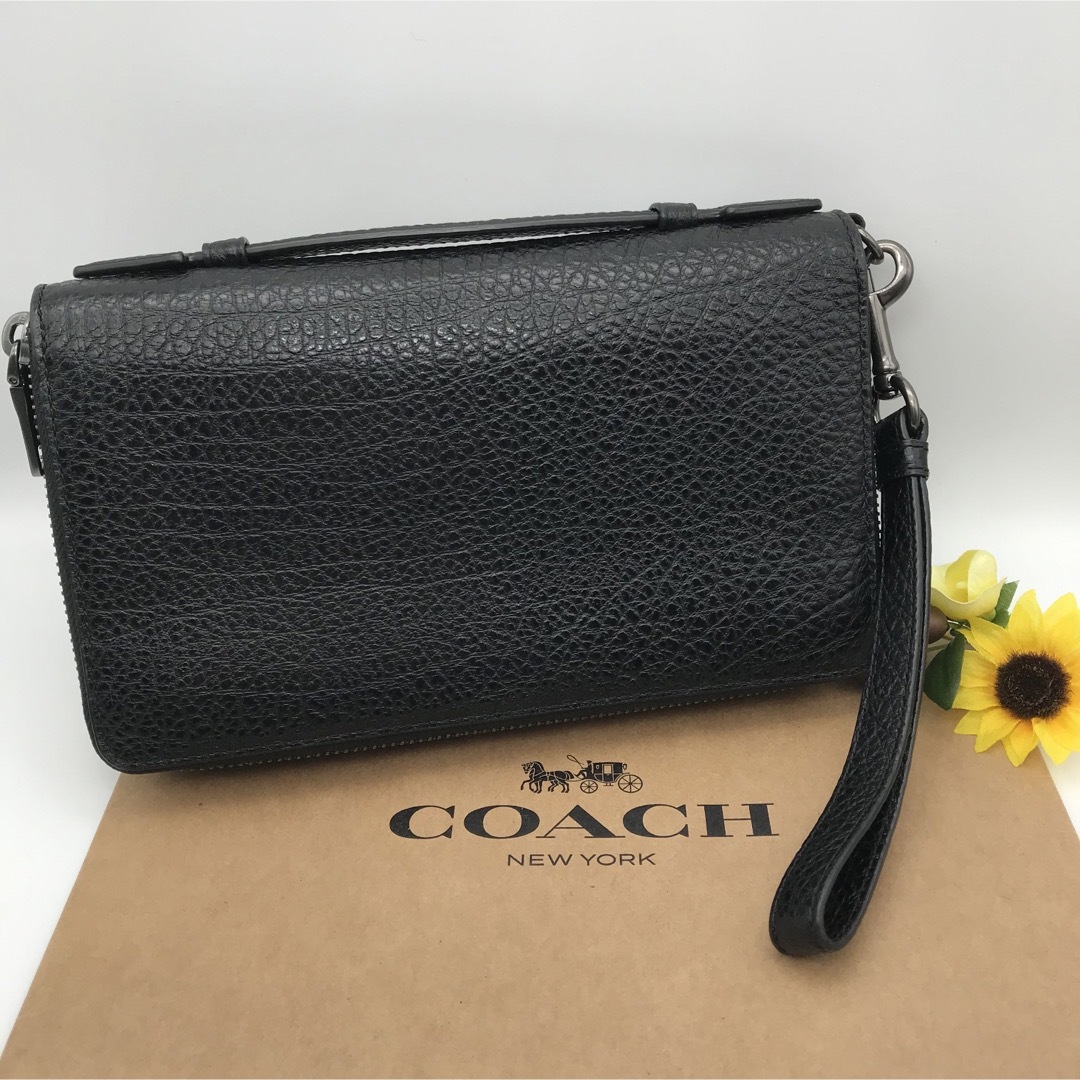 COACH(コーチ)のCOACH 長財布 大人気！ ダブルジップ トラベル オーガナイザー 新品 メンズのファッション小物(長財布)の商品写真