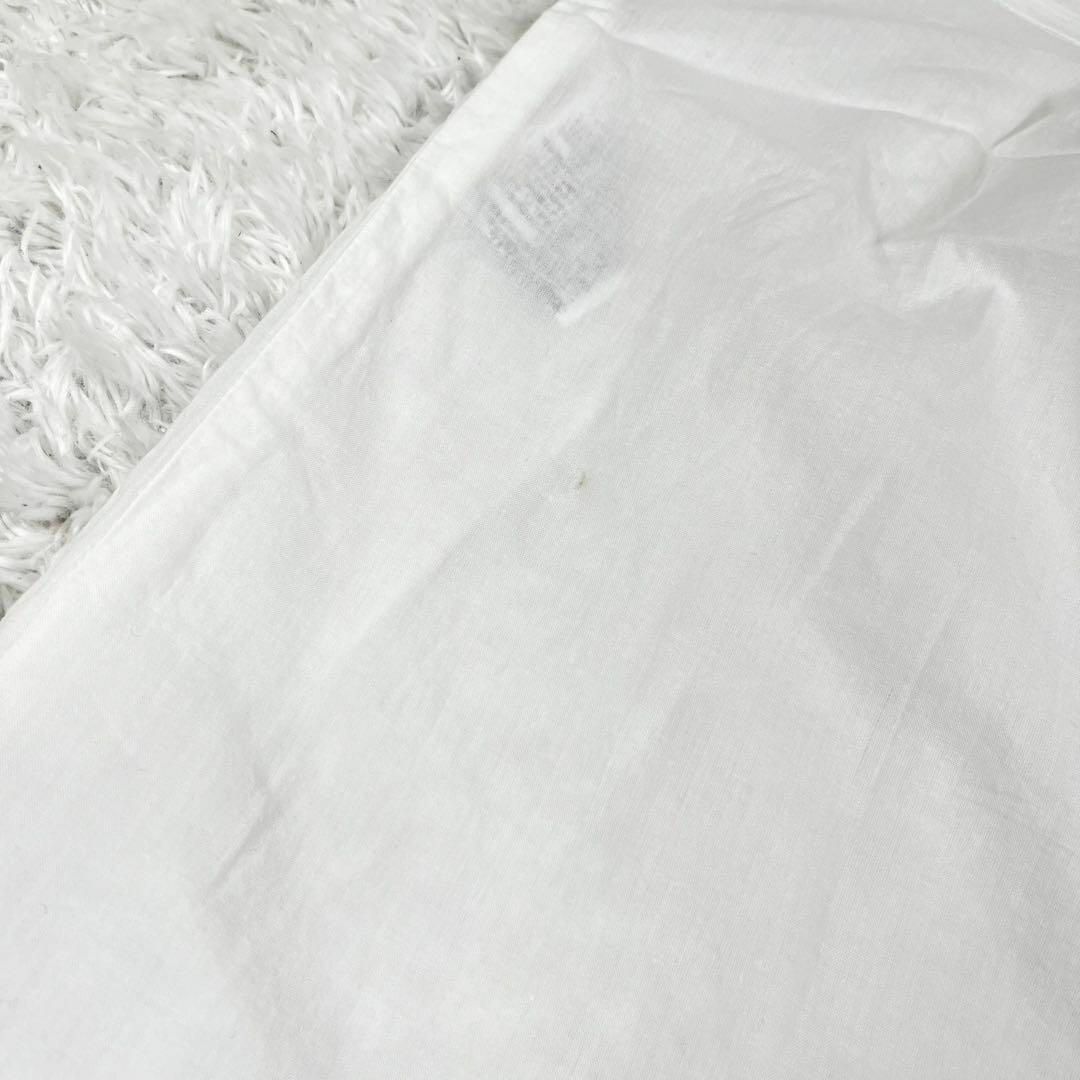新品 刺繍ブラウス ピンタック フロントヨーク コットン ホワイト M L レディースのトップス(シャツ/ブラウス(半袖/袖なし))の商品写真