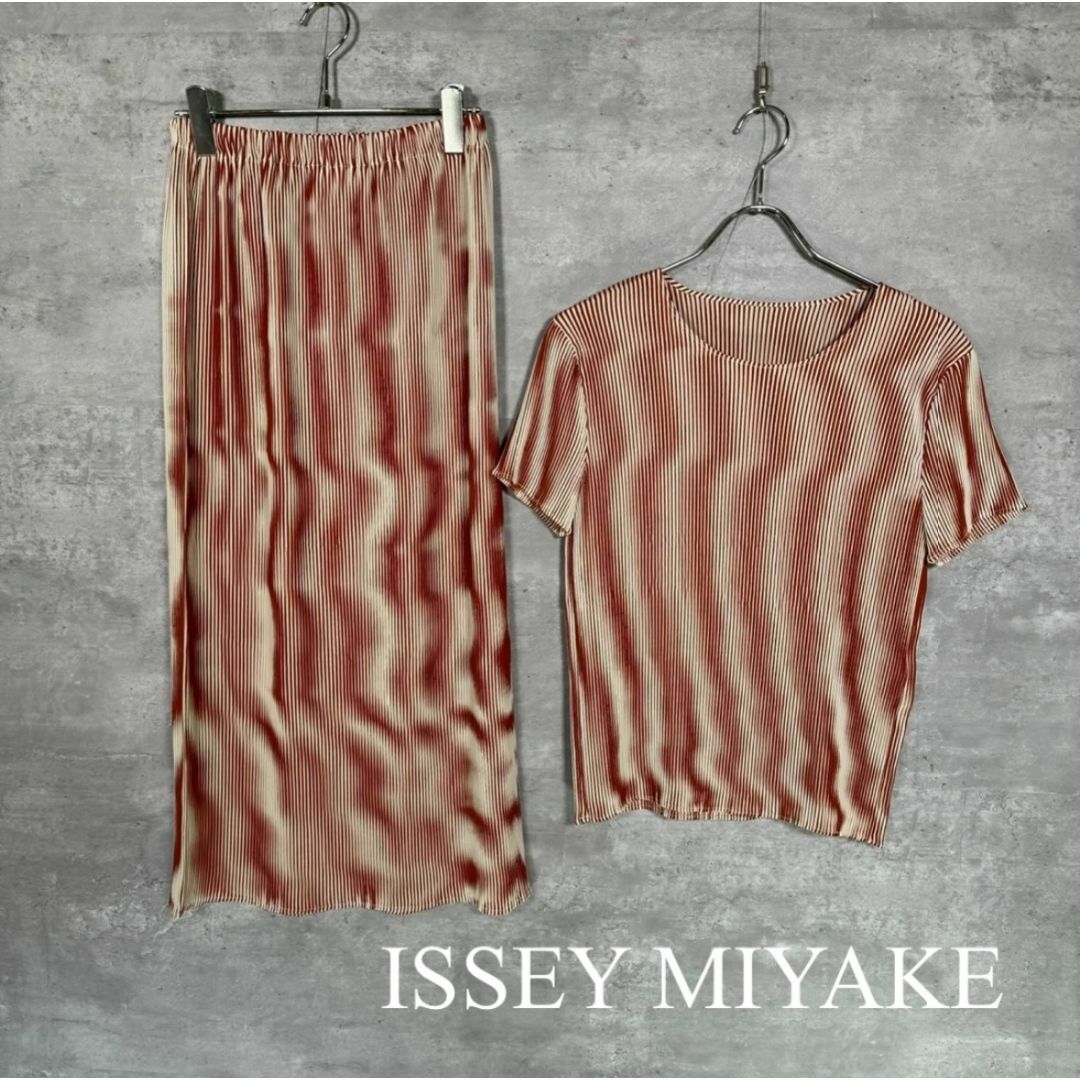 ISSEY MIYAKE(イッセイミヤケ)の『ISSEY MIYAKE』イッセイミヤケ (M) プリーツセットアップ レディースのトップス(シャツ/ブラウス(半袖/袖なし))の商品写真
