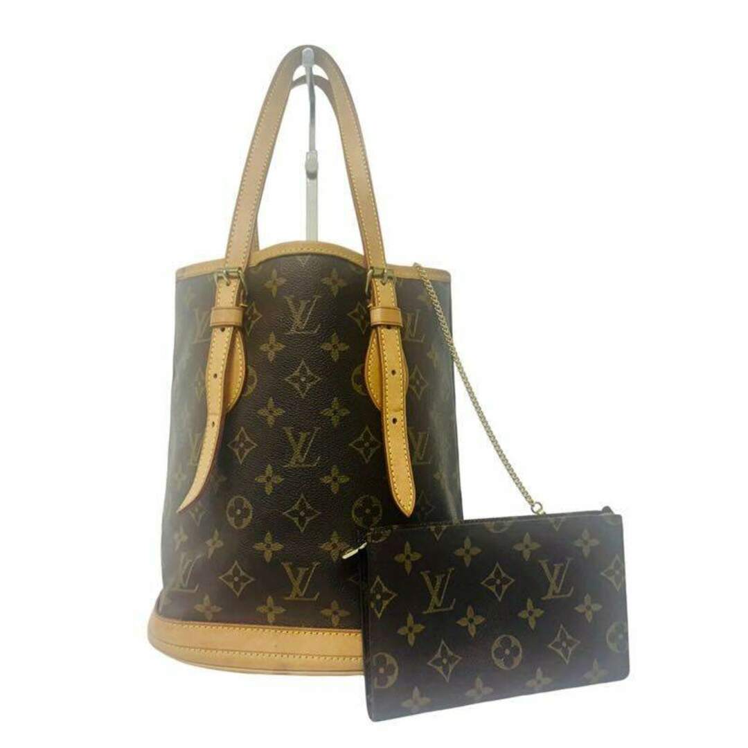 LOUIS VUITTON(ルイヴィトン)のLouis Vuitton ルイヴィトン モノグラム プチバケット ショルダーバッグ M42238 ポーチ付き 【中古】 42405K25 レディースのバッグ(ショルダーバッグ)の商品写真