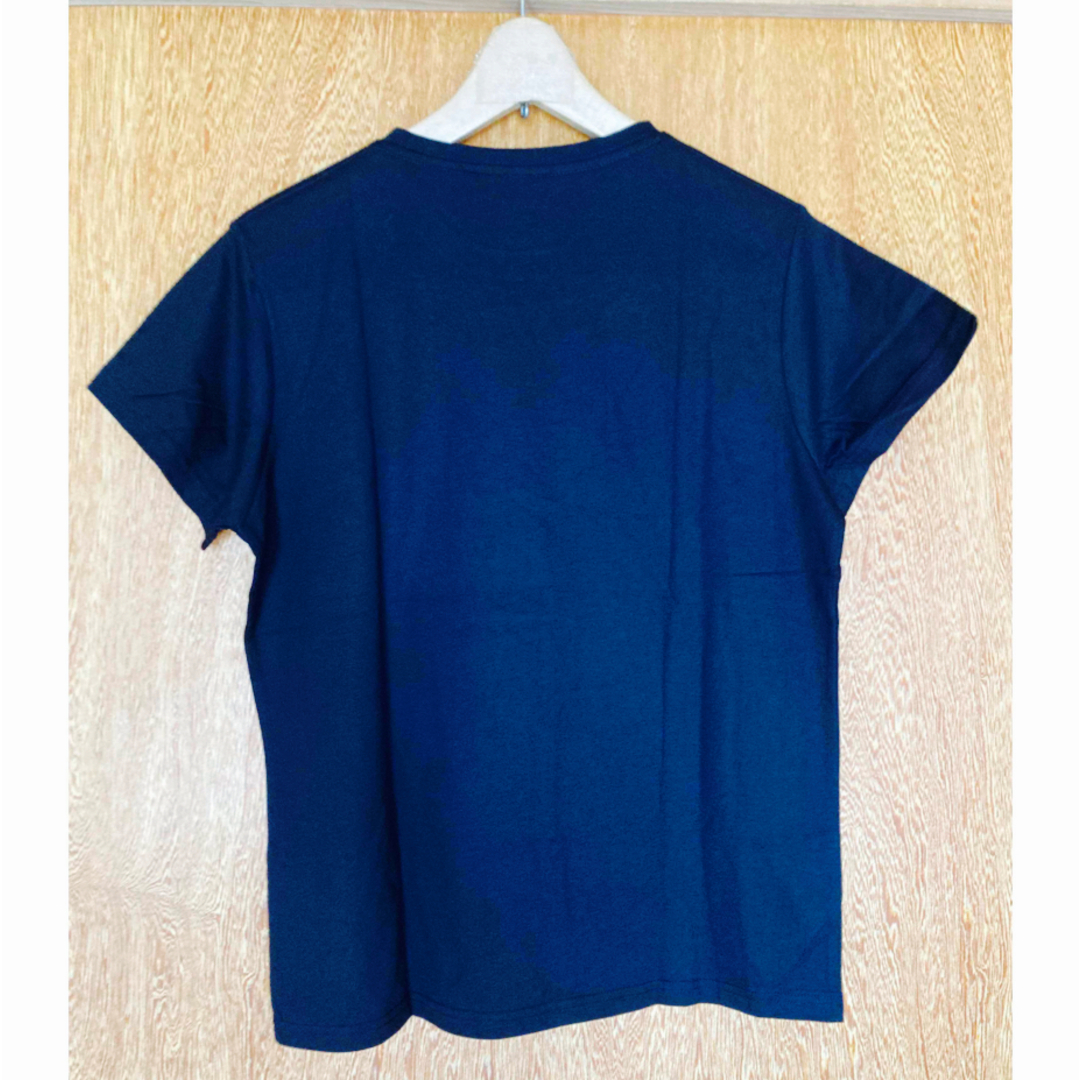 猫柄　半袖Tシャツ　ブラック レディースのトップス(Tシャツ(半袖/袖なし))の商品写真