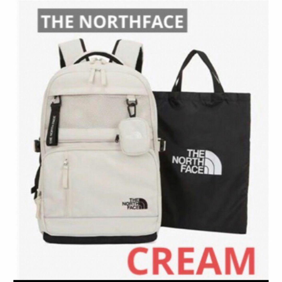 THE NORTH FACE(ザノースフェイス)のTHE NORTHFACEノースフェイス　リュックサック バッグパック　クリーム メンズのバッグ(バッグパック/リュック)の商品写真