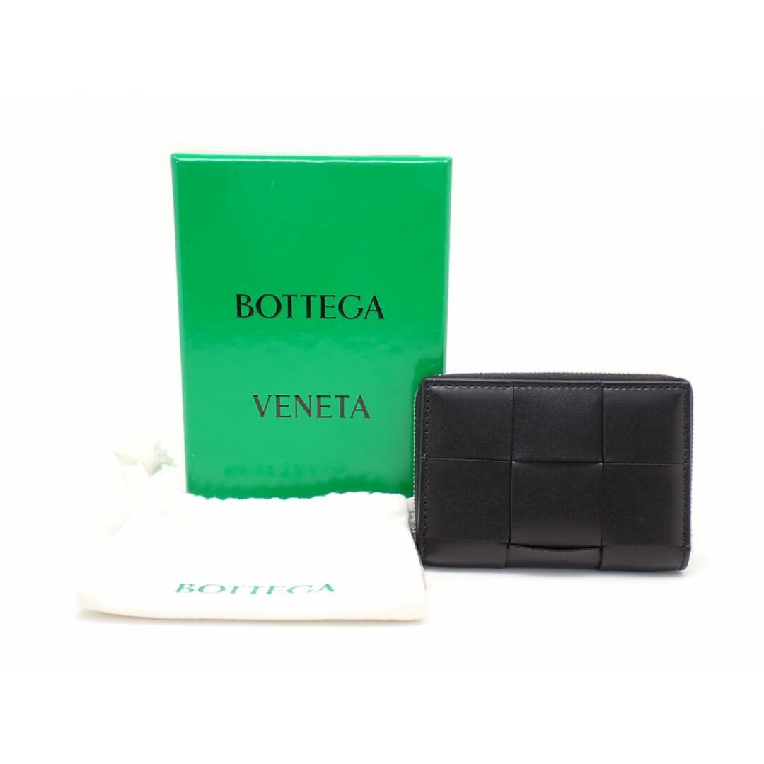 Bottega Veneta(ボッテガヴェネタ)のボッテガ・ヴェネタ 755373 カーフスキン ブラック マキシイントレチャート カセット コインケース【新宿店】【中古】【新着】 メンズのファッション小物(折り財布)の商品写真