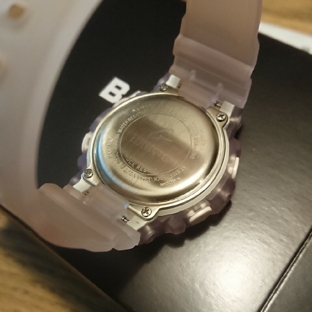 Baby-G(ベビージー)のカシオ ベビーG スケルトン パープル＆ピンク BGA-280-6AJF レディースのファッション小物(腕時計)の商品写真