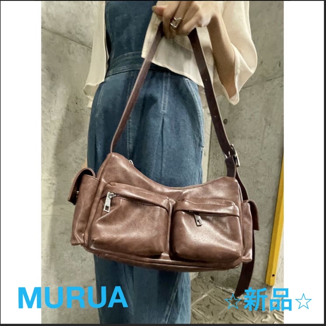 MURUA(ムルーア)の⭐︎新品⭐︎MURUA メニーポケットマルチウェイバッグ レディースのバッグ(ショルダーバッグ)の商品写真